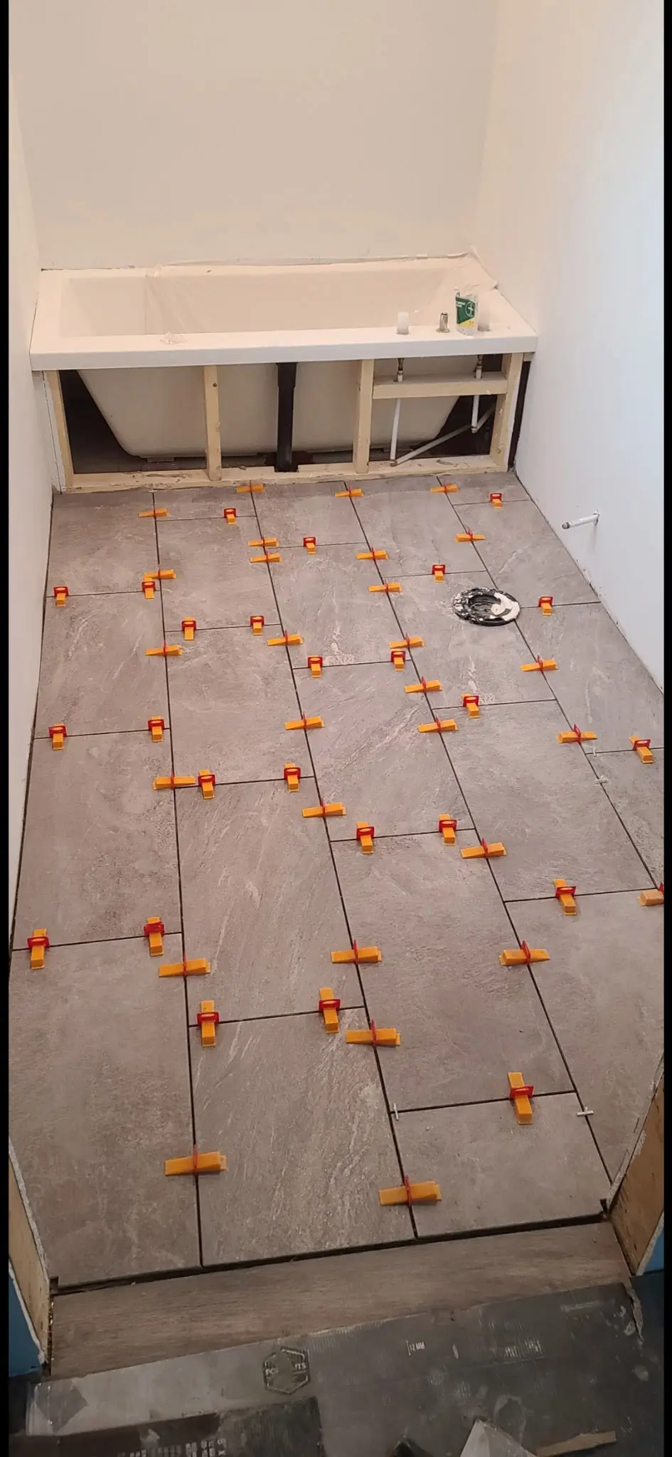 before picture of Basement Bath tile & refit