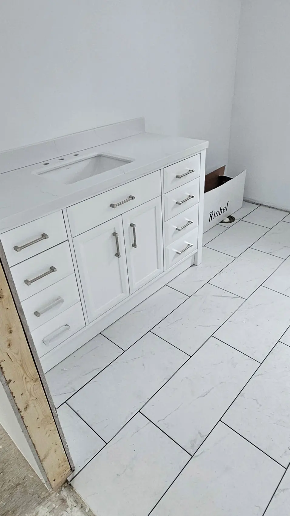 Bathroom New Tile & Cabinets renovation