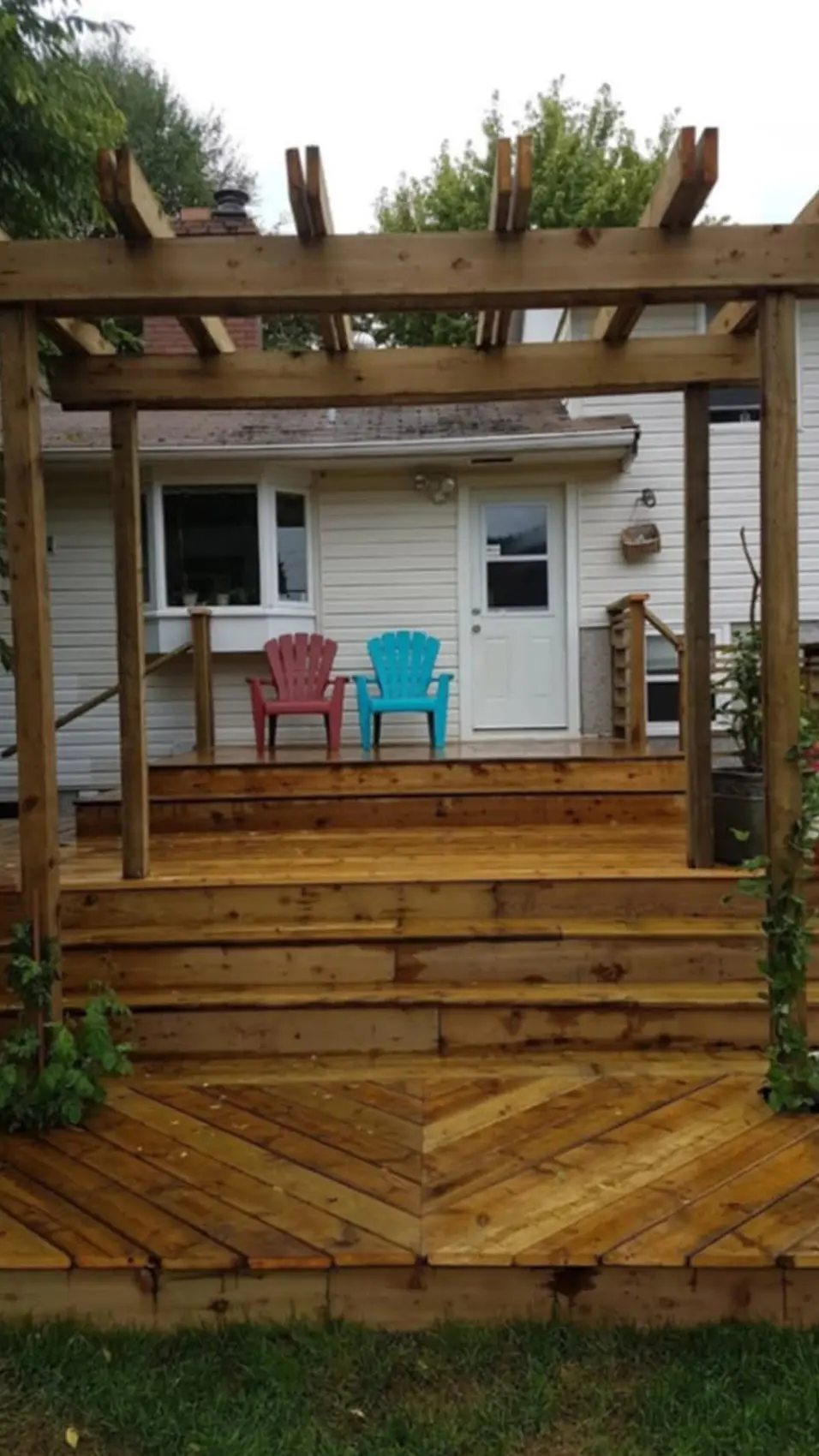 Deck Backyard Multi Level Deck renovation