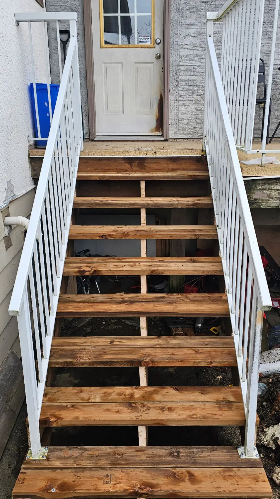 Deck Entrance Stairs & Landing renovation