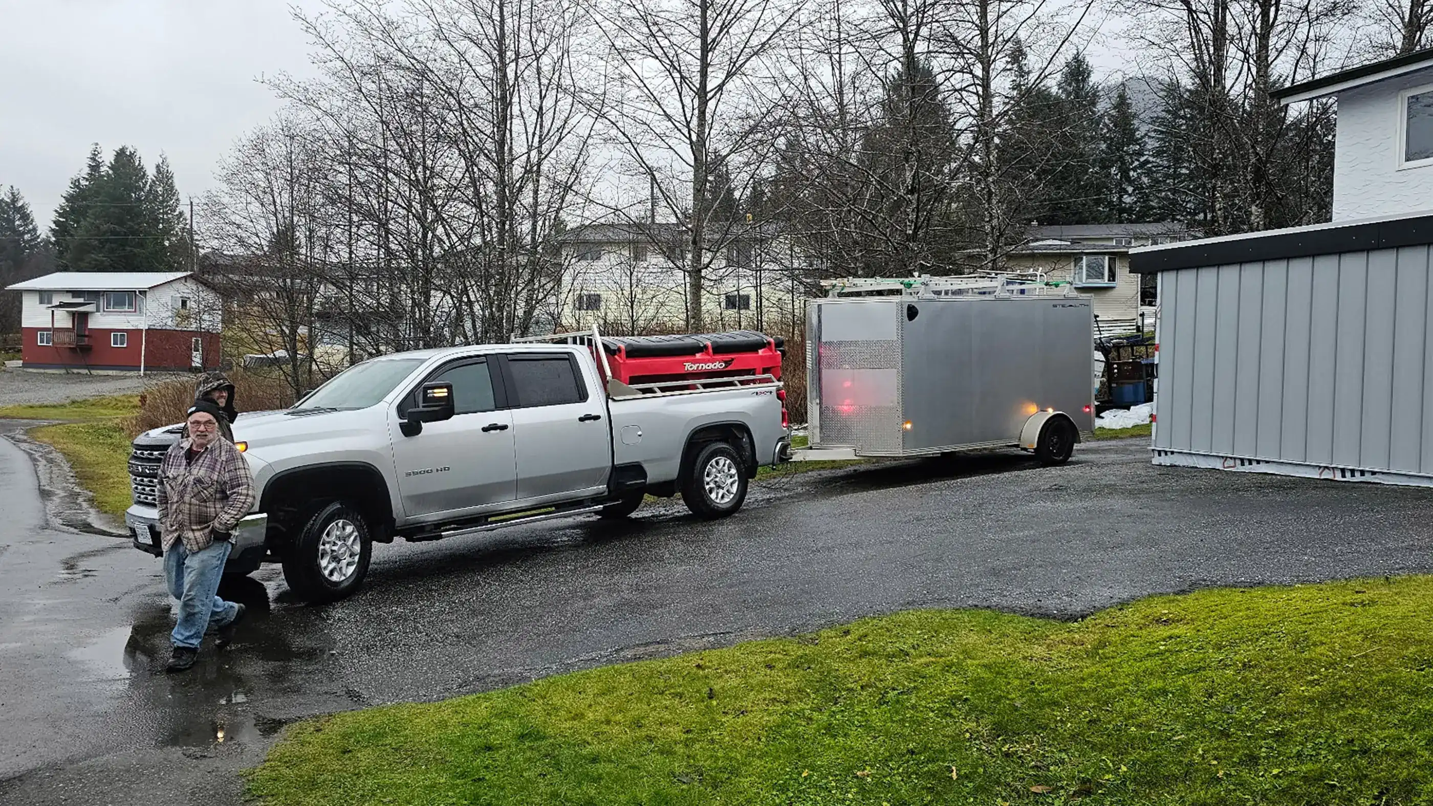 Equipment Services 1/2 ton truck & enclosed Trailer
