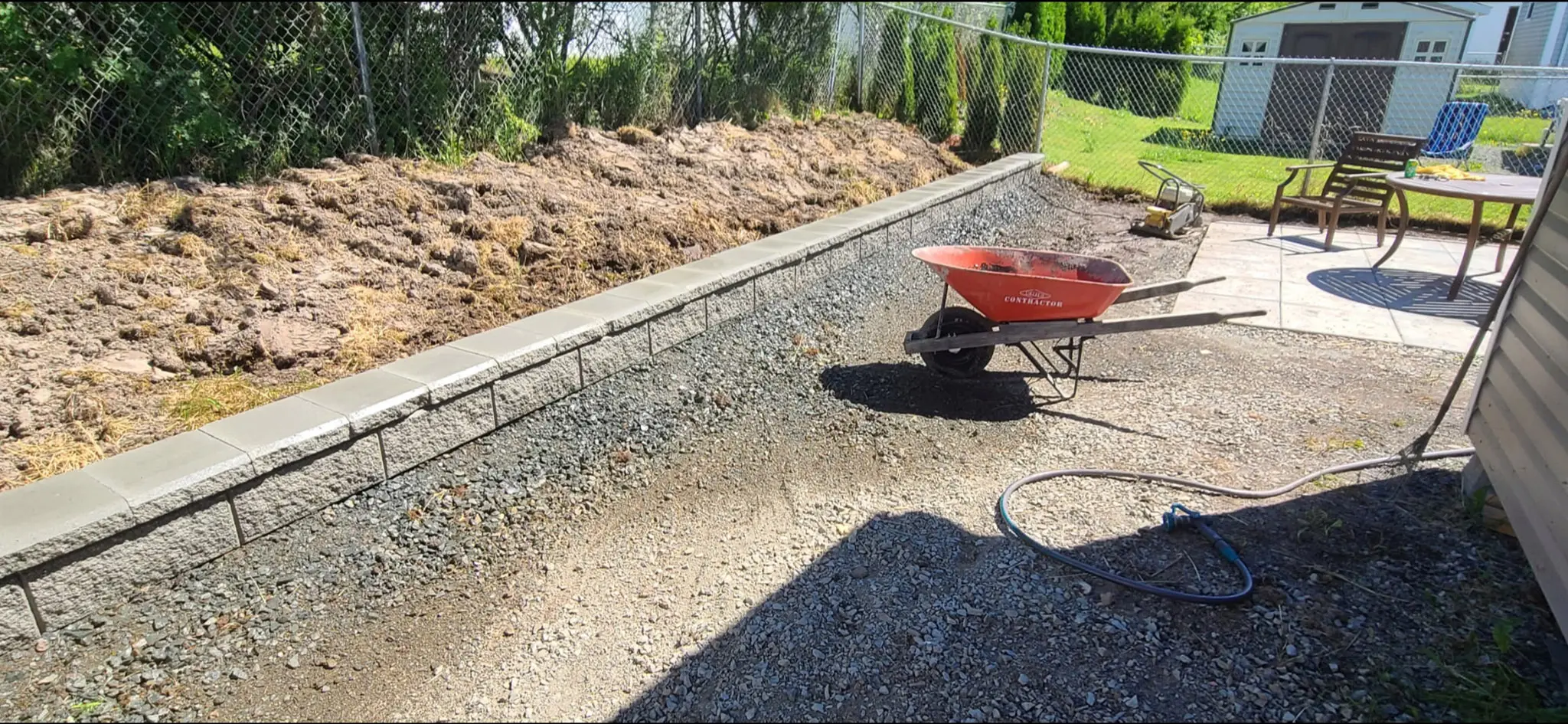 before picture of Low Maintenence Side Garden