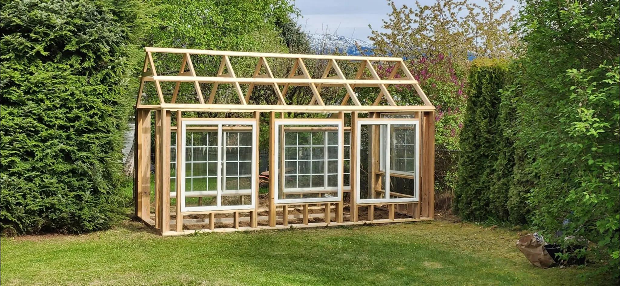 before picture of Custom Greehouse