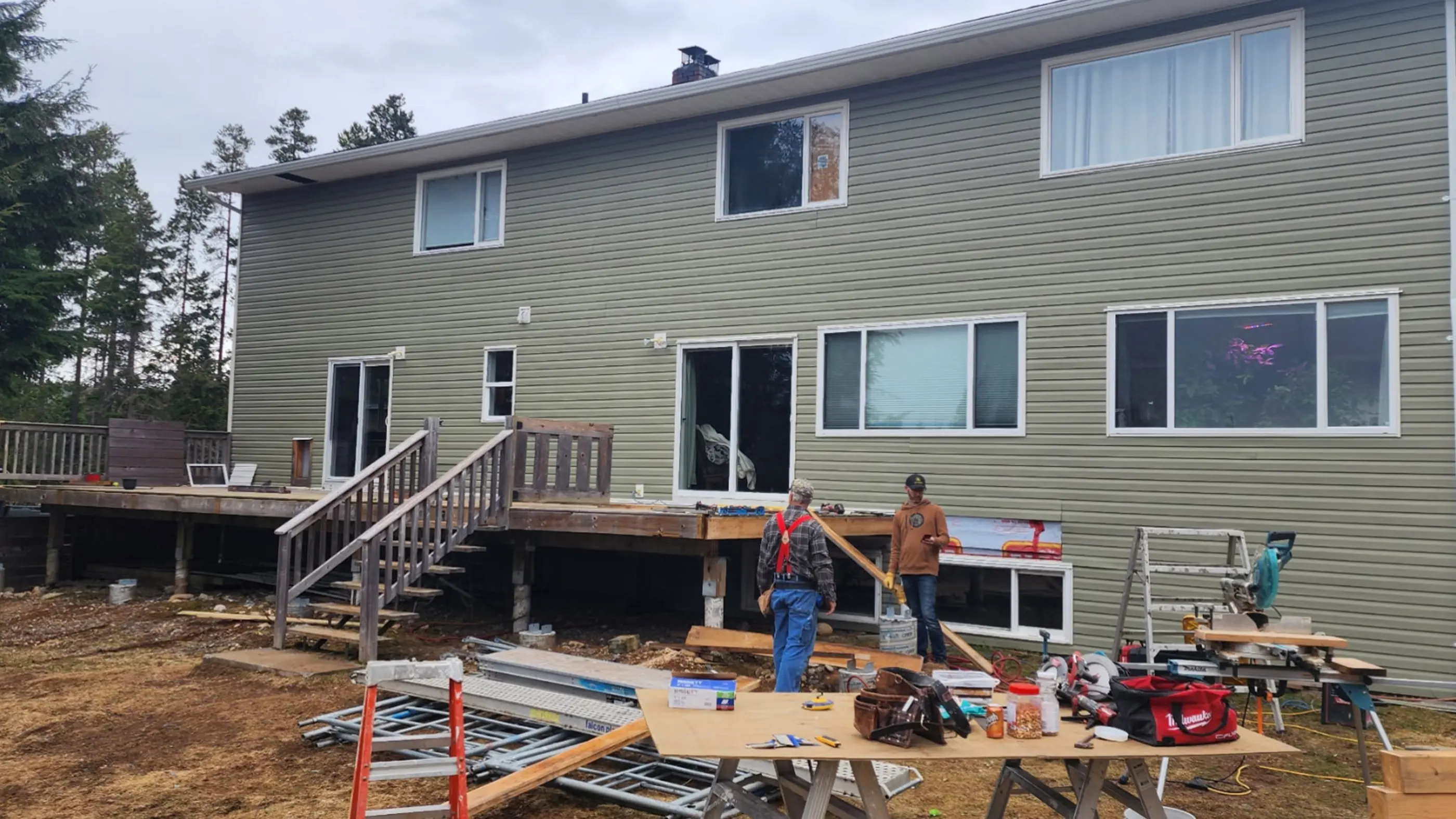 JnJ Construction Exterior Deck Reframing